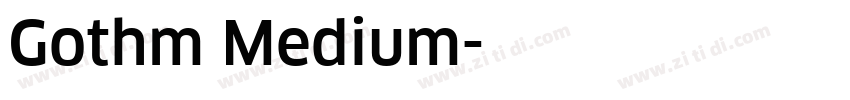 Gothm Medium字体转换